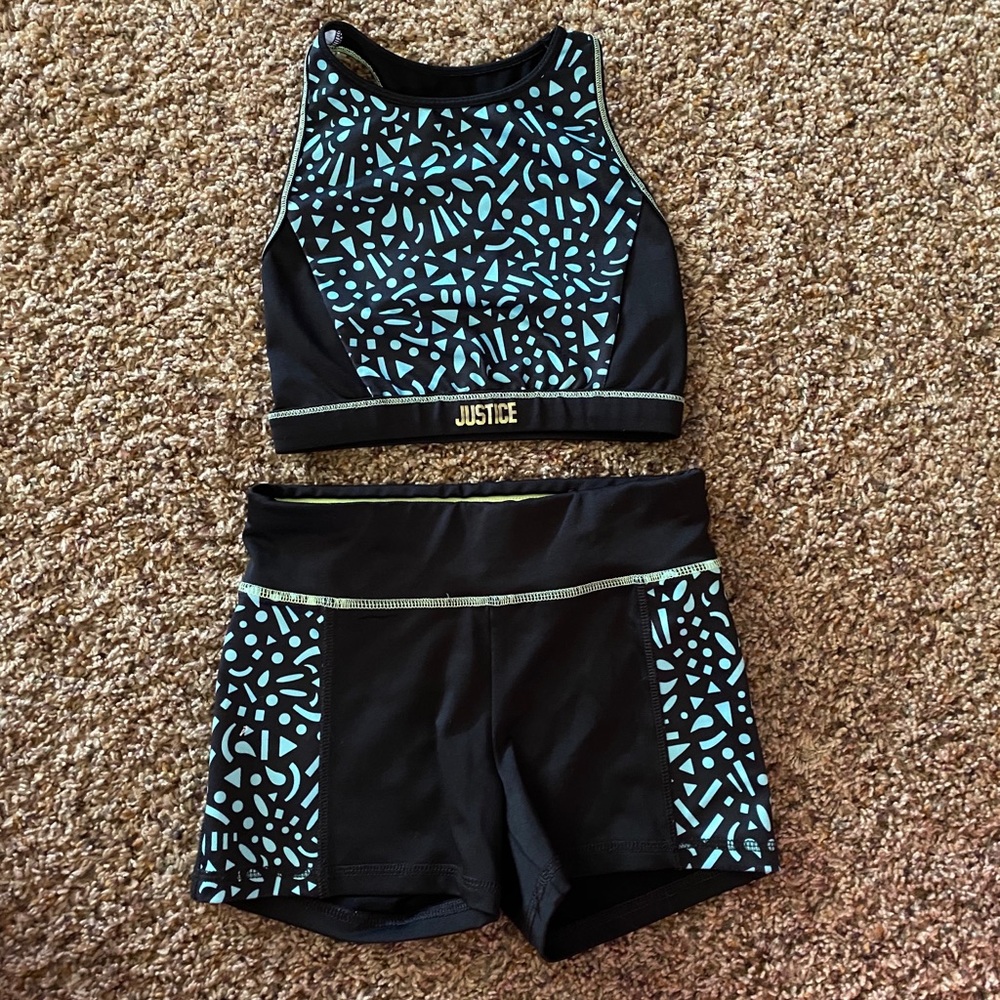 Matching Justice activewear set